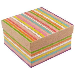 Подарочная коробка «Bright stripes», 16 х 16 см