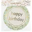 Набор бумажных тарелок Happy birthday на мятном фоне (22 см) (6 шт) (12-01582-E3) — 2689354 — 3