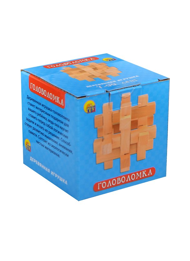 Деревянная игрушка Головоломка-2 (ИД-4192) (Рыжий кот) (7-99л.) 2416357 — 1