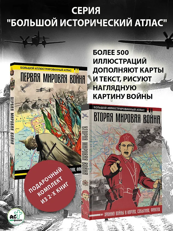 Книга Первая мировая война. Вторая мировая война. Подарочный комплект из двух книг () — 5