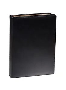 Ежедневник недат. А5 160л "Atrium" черный, иск.кожа, тв.переплет, поролон, зол.обрез, ляссе, In Folio