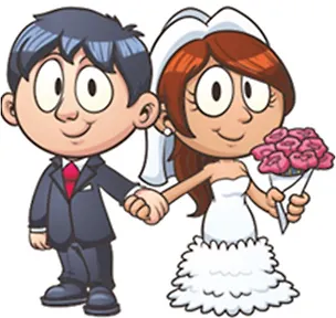 Декоративная наклейка Жених и невеста (нц157) 2382923