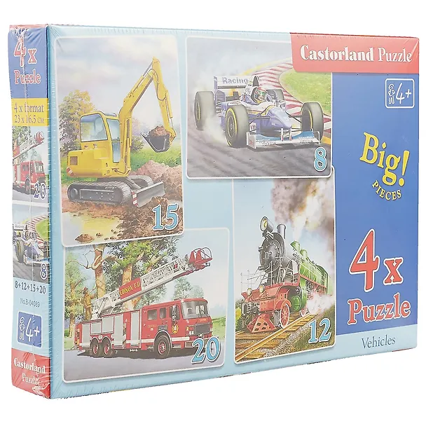 Пазл Castorland Транспорт 8*12*15*20эл, 23*16,5см В-04089 2166362 — 2