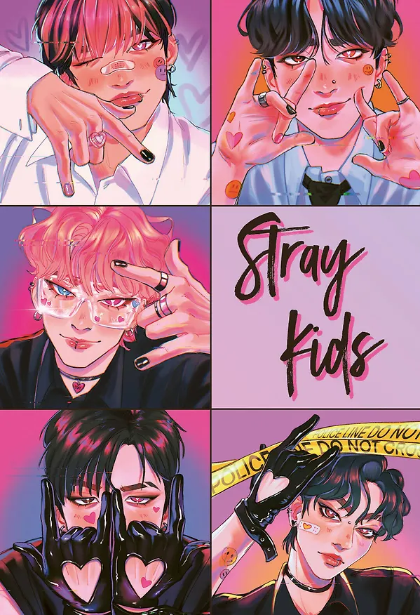 Обложка для паспорта. Stray Kids (ПВХ, 185х133 мм) 3058012 — 1