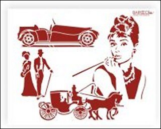 Трафарет пластиковый многоразовый СПБ Одри (20х25) (Л-077) 2340531 — 1