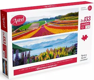 Пазл. Диптих. Цветочная панорама. Астрель 2х133. 05623