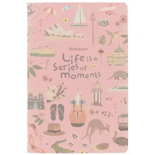 Тетрадь в линейку Series of moments, А5, 32 листа, в ассортименте 249207