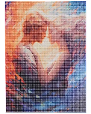 Алмазная мозаика (классическая) с подрамником, с полным заполнением "Чувственная любовь", 40 х 50 см 3024913