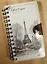 Блокнот Эйфелева башня на пружине c кнопкой (крафт) (196стр) (10,5х18,5) — 2533794 — 2