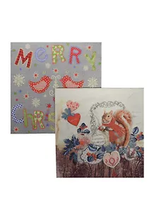 Набор салфеток для Декупажа Подарок бельчатам (611514/611301) (2шт) (упаковка)