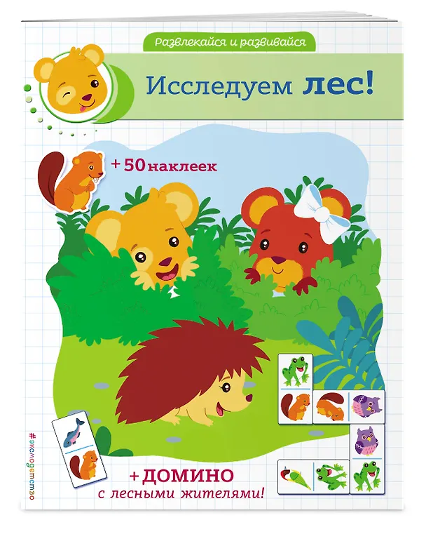 Книга Исследуем лес! (+ наклейки и домино) () — 3