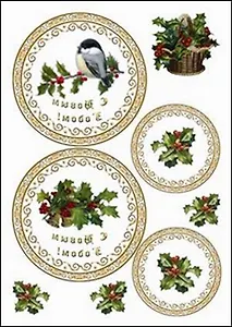 Пленка (627/00000001417) Freedecor с изображен. для темных поверхностей Окружности С новым годом №1 (НГ)