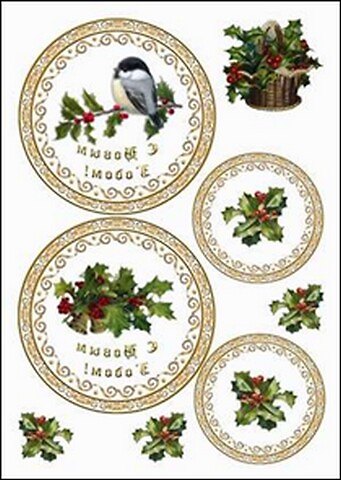 Пленка (627/00000001417) Freedecor с изображен. для темных поверхностей Окружности С новым годом №1 (НГ) 2335650 — 1