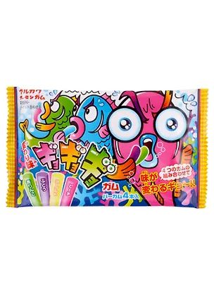 Жевательная резинка Marukawa Crazy Fish Ассорти из 4 вкусов,12,6г 2971354