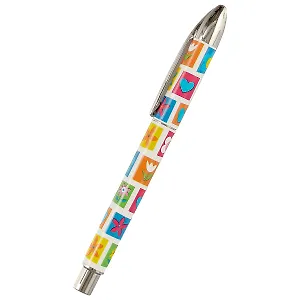 Ручка шариковая с принтом, в ассортименте