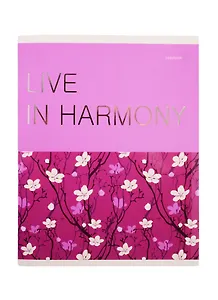 Тетрадь в клетку Unnika, "Живи в гармонии", 48 листов, в ассортименте