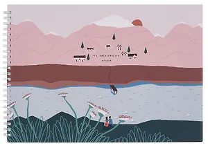 Альбом для рисования 40л А4 "Moments", озеро, карт.обл., спираль, ламинация, микротекстурирование