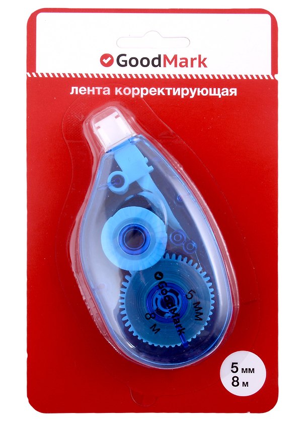 Корректор-лента GoodMark, 5 мм х 8 м 238079 — 1