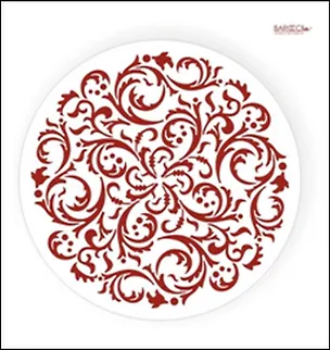 Трафарет пластиковый многоразовый Розетка классическая (30х30) (Р-06) 2314245