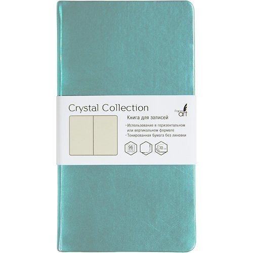 Записная книжка «Crystal Collection. Голубой лед» А6, 96 листов, голубой лед, Listoff 333452 — 1