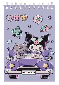 Блокнот А6 60 листов, клетка, "Куроми-3" гребень