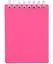 Блокнот А7 80л кл. "LINE NEON" розовый, пласт.обл, спираль — 3038813 — 1