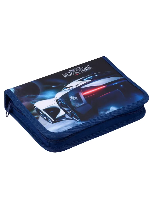 Пенал 1отд. "Space auto" 20*14см, молния, ткань, 2 откид планки 2977029 — 1