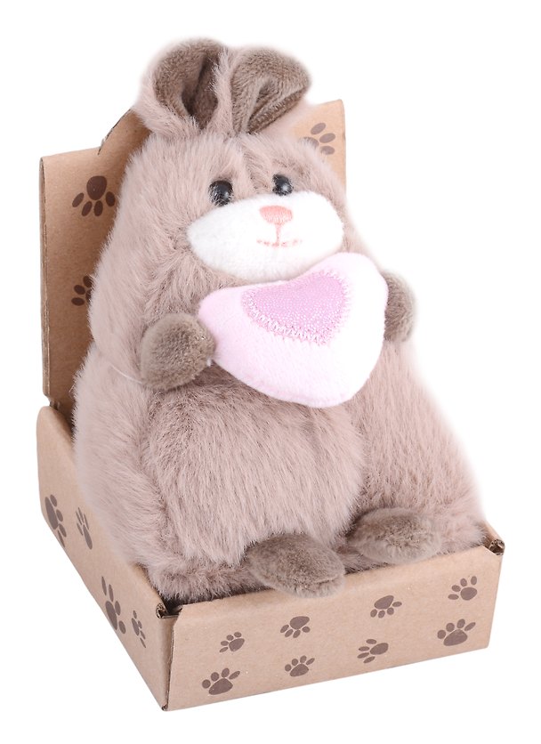 Зайчик-толстяк в крафт коробке (12-01568-571) 2869424 — 1