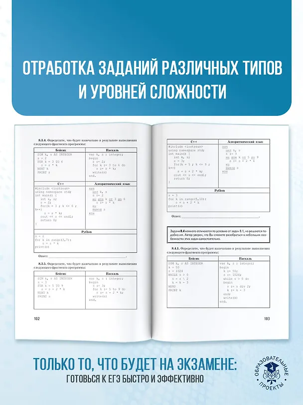 Книга ЕГЭ. Информатика. Трудные задания с решениями и ответами для подготовки к единому государственному экзамену (Денис Ушаков) — 8