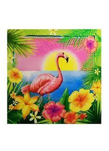 Салфетки бумажные Фламинго (1019209) (33х33см) (набор/20 штук) (Страна Карнавалия) (упаковка)