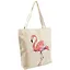 Сумка-шоппер на молнии Фламинго акварель (43х40) (текстиль) — 2619060 — 2
