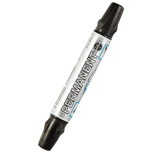 Маркер перманентный Centrum, двухсторонний черный