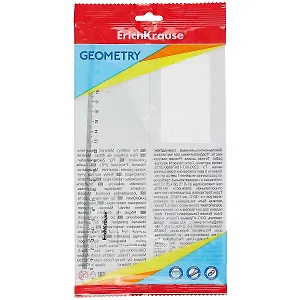 Угольник "Clear" 22см 60° прозрачн., подвес, ERICH KRAUSE