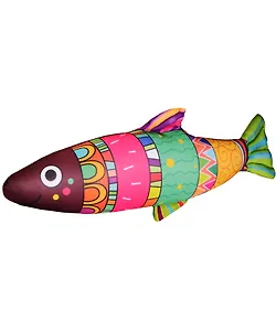 Игрушка-антистресс Рыбка разноцветная в полоску 60 см (АН2017-16)