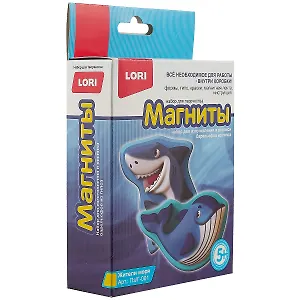 Набор для творчества LORI Магниты из гипса Жители моря