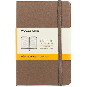 Записная книжка Moleskine Classic Pocket, линейка, коричневая, 96 листов, А6