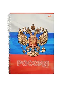 Тетрадь общая «Россия» в ассортименте, 96 листов в клетку, А4 - Academy Style