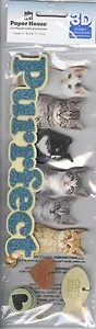 Наклейки для скрапбукинга Paper House Котята 3D (STTL-0001) (упаковка)