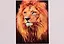 Алмазная мозаика ТМ Рыжий кот 30*40 (класс) полное заполнение c подрамником Красивый лев FC034 — 2795804 — 1