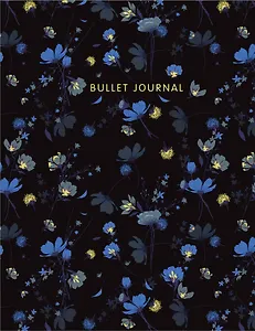 Книга для записей А5 144стр тчк. "Bullet Journal (полночные цветы)"