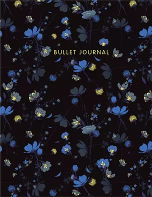 Книга для записей А5 144стр тчк. "Bullet Journal (полночные цветы)" — 3009192 — 1