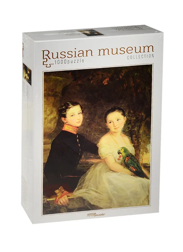 Пазл Коллекция Русские музеи Дети с попугаем Step puzzle 1000 эл. 680*480 79213 2511238 — 2