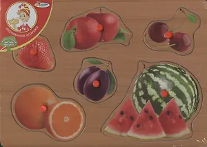 Рамка-вкладыш деревян. Фрукты (2921-4FRUIT) (167264) (29х21) (Играем вместе)