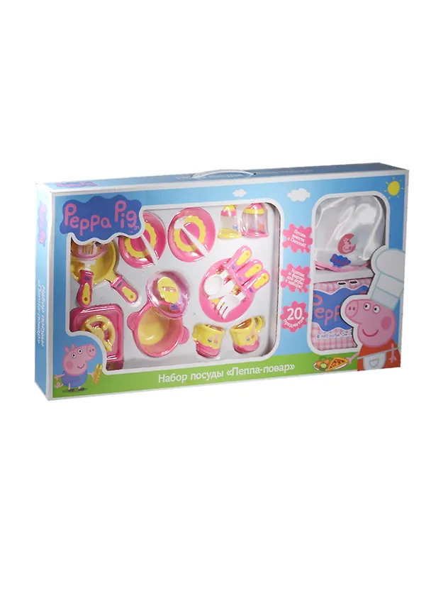 Игрушка, Набор посуды Peppa Pig Пеппа-Повар 20 предметов 2520705 — 1