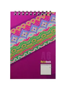 Блокнот А6 80л кл. "Multicolor" карт.обл., гребень, ассорти, БиДжи