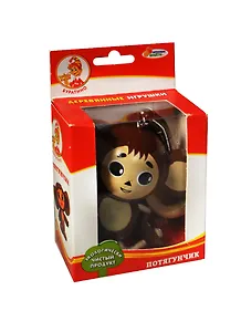 Дерев. игрушка Потягунчик с фигуркой Чебурашка (SJ-CH) (Играем вместе Буратино) (2+) (коробка) (в кор. 36шт)