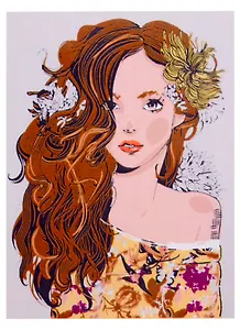 Холст с красками по номерам "Девушка-лето", 17х22