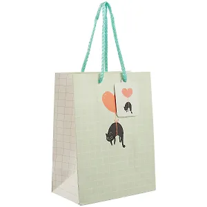 Подарочный пакет «Cat and heart», А5