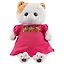 Мягкая игрушка Ли-Ли в малиновом платье с цветочками (27 см) (LK27-020) — 2639807 — 1