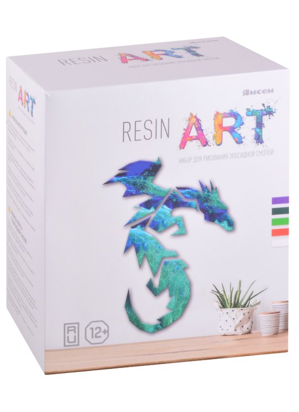DIY средний-набор с эпоксидной смолой. Resin Art. Изумрудный Дракон 2880839 — 1